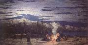 Richard Dadd The Artist's Halt in the Desert (mk46) oil painting on canvas